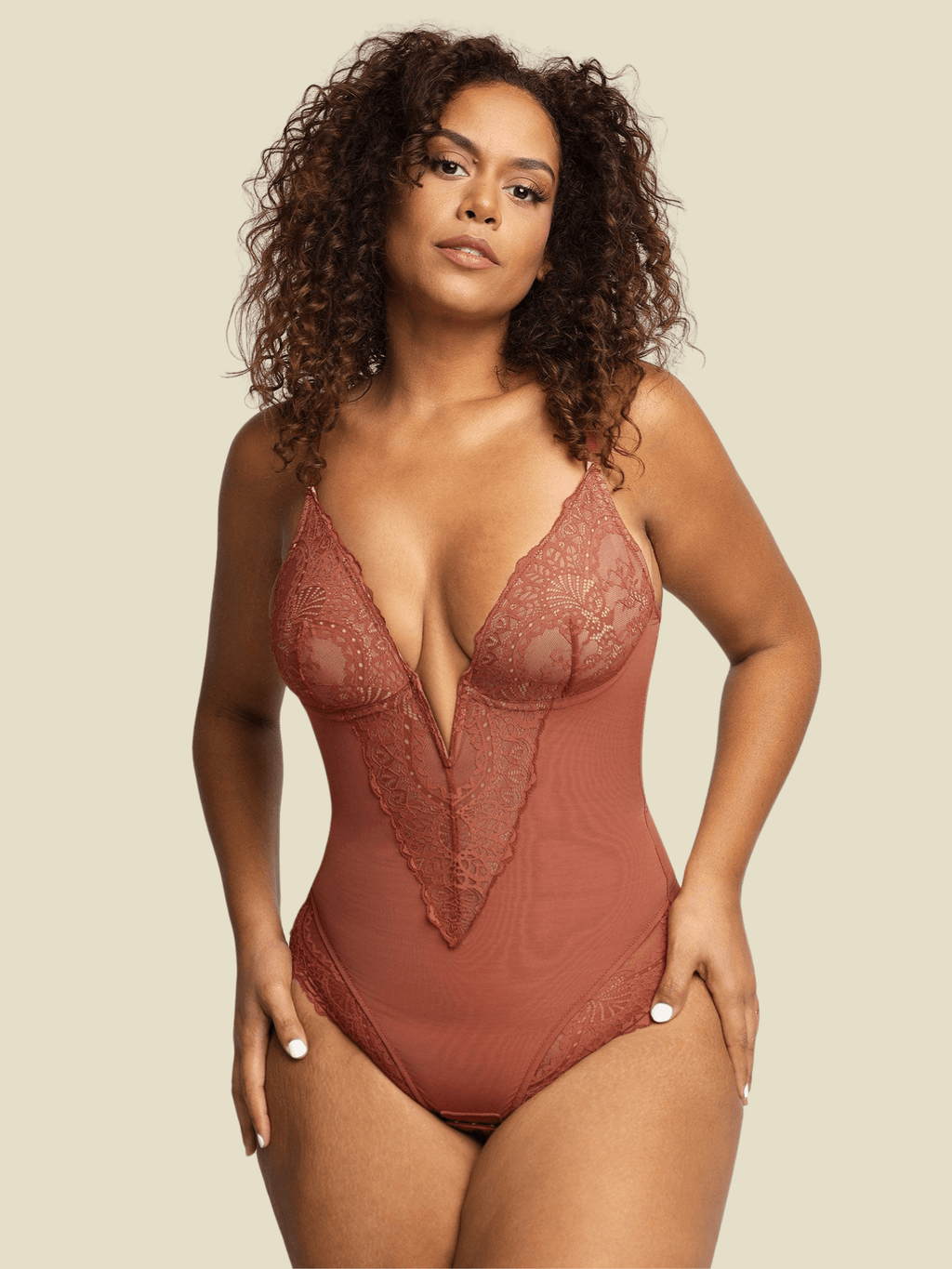 Body à Dentelle String Ultra Gainant